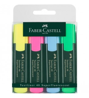 Textmarker 1548 Faber-Castell 4buc/set