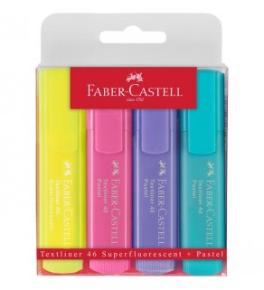 Textmarker Pastel 1546 Faber-Castell 4buc/set